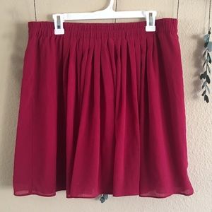 Ann Taylor Loft | chiffon pleated skirt